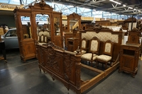 Louis XVI style 8 pcs bedroomset  in oak 19th century