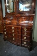 Louis XVI style Buro bookcase in mahogany, Holland 18th century