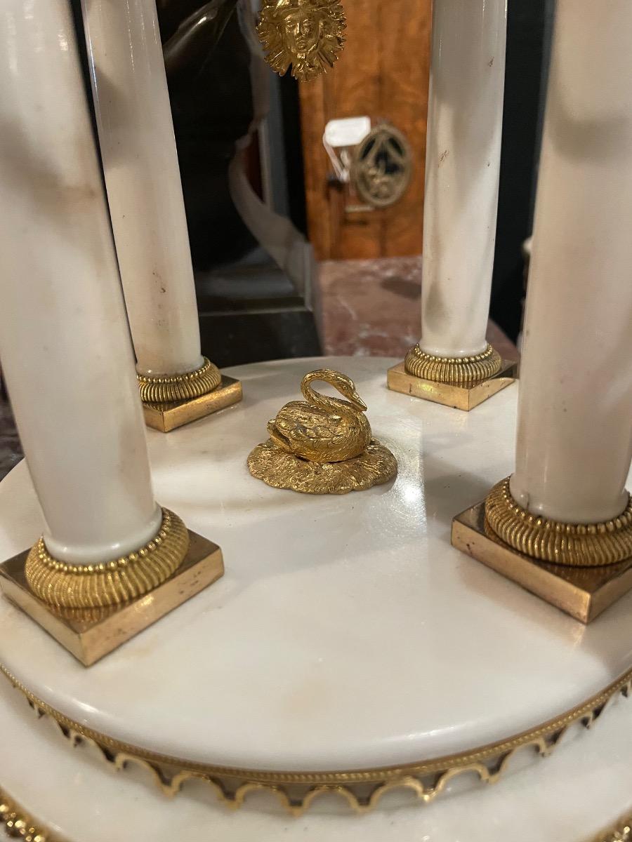 Louis XVI “circles tournants” table clock. 47 cm high