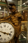 Louis XVI style Clock in gilded bronze, France 2nd half 18th C.