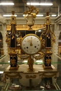 Louis XVI style Clock in marble and bronze, France 2nd half 18th C.