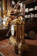 Louis XVI style Clock in bronze, France 2nd half 19th C.