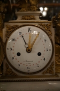 Louis XVI style Clock in gilded bronze and marble, France 18th C