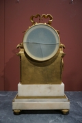 Louis XVI style Clock  in gilded bronze, France 2nd half 19th C.