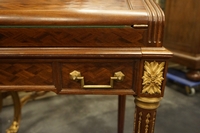 Louis XVI style Parquetry desk in mahogany, France 19th century