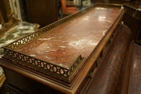 Louis XVI style Parquetry desk in mahogany, France 19th century