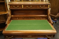 Louis XVI style Parquetry desk in mahogany, France 19th century