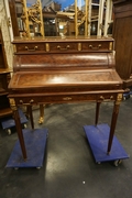 Louis XVI style Parquetry desk in mahogany, France 19th century