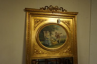 Louis XVI style gilded mirror Around 1900