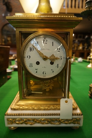 Louis XVI style table clock