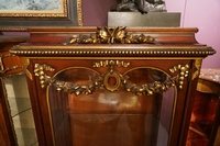 Louis XVI style Vitrine in mahogany, France 2nd half 19th C.