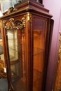 Louis XVI style Vitrine in mahogany, France 2nd half 19th C.