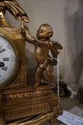 Louis XVI wood gilded clock 18th Century