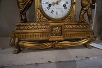 Louis XVI wood gilded clock 18th Century