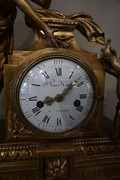 Louis XVI wood gilded clock 18th Century