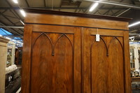 Mahogany 2 door wardrobe 19th Century