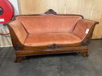 Mahogany Empire bench. 168x57x97H cm 
