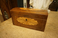 Mahogany teabox 19th Century