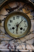 Marble clock set Around 1900