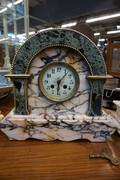 Marble clock set Around 1900