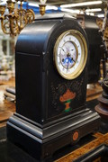 Marble clock with calender Early 20th Century