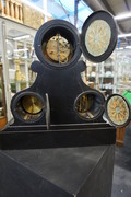 Marble clock with calender, barometer and therometer 19th Century
