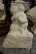 Marble statue of 2 putti 19th Century