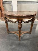 Marble top console table, 94x43x82H cm 