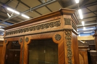 style Marquetry bookcase, Italy 2nd half 20th century