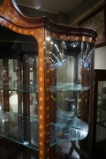 style Marquetry vitrine in mahogany, England 19th century