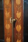 style Marquetry vitrine in mahogany, England 19th century