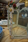 Metal painted lantern Mid 20th Century