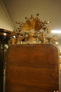 Mirror in gilded wood with plaster, France 19th century