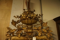 Mirror in gilded wood with plaster, France 19th century