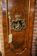 Musical grandfather clock in walnut, Holland around 1750