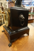 Mystery clock in bronze & marble, France around 1900