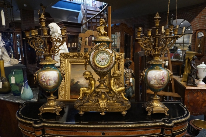 Napoleon III Clock set
