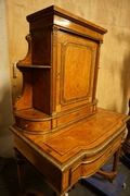 Napoleon III style Desk in tuya walnut, France 19th century