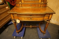 Napoleon III style Desk in tuya walnut, France 19th century