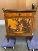 Napoleon III vernis martin cabinet with writing drawer, 74x40x90H cm 