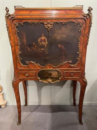 Napoleon III vernis martin Sormani signed secretaire