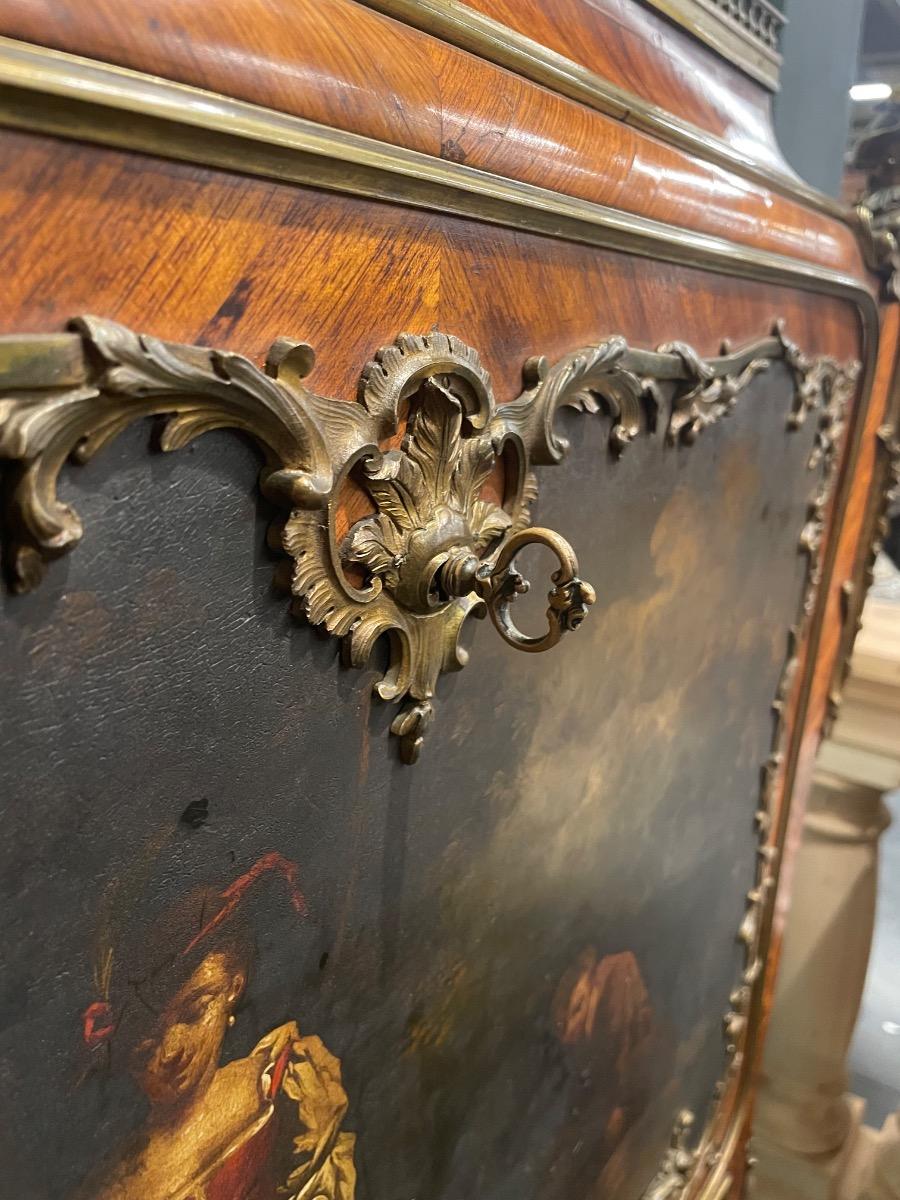 Napoleon III vernis martin Sormani signed secretaire