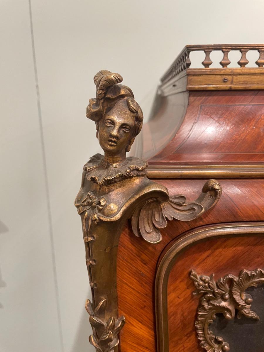 Napoleon III vernis martin Sormani signed secretaire