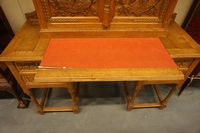 Neo gothic style desk in oak, France around 1900