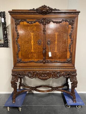 Nice quality carved cabinet. 130x50x207H cm 