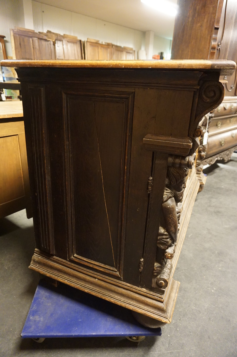 Oak carved sideboard