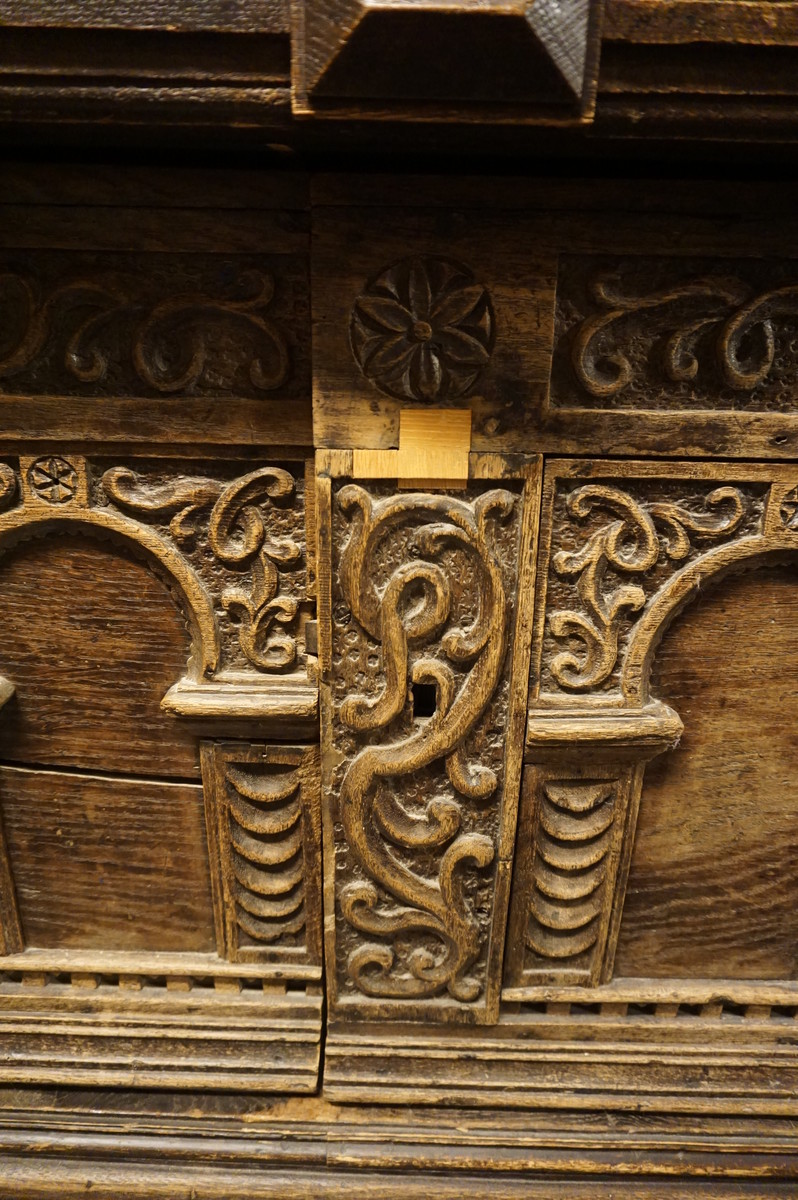 Oak carved sideboard