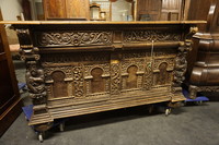 Oak carved sideboard 19th Century