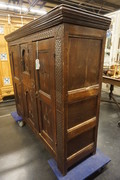 Oak English cabinet with date