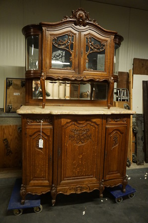 Oak Louis XV style buffet